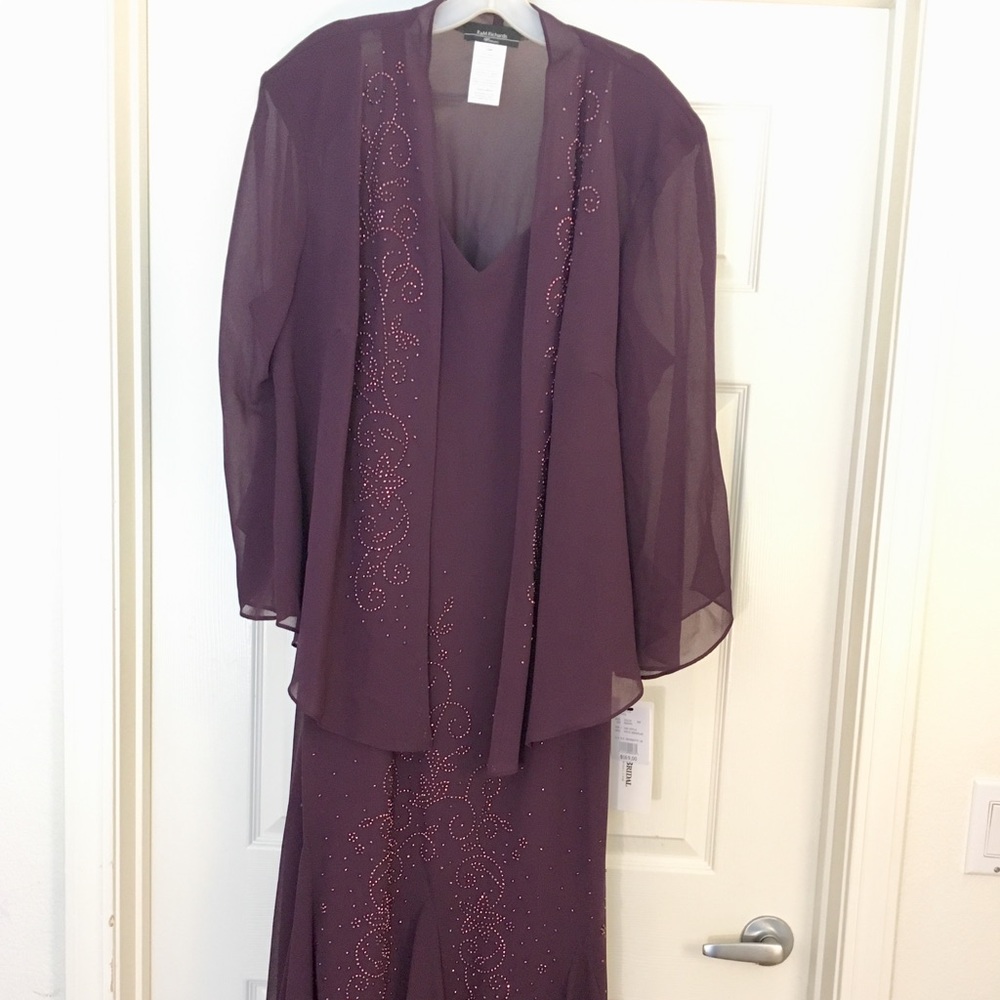 Plum Mother of the Bride Dress w/Jacket